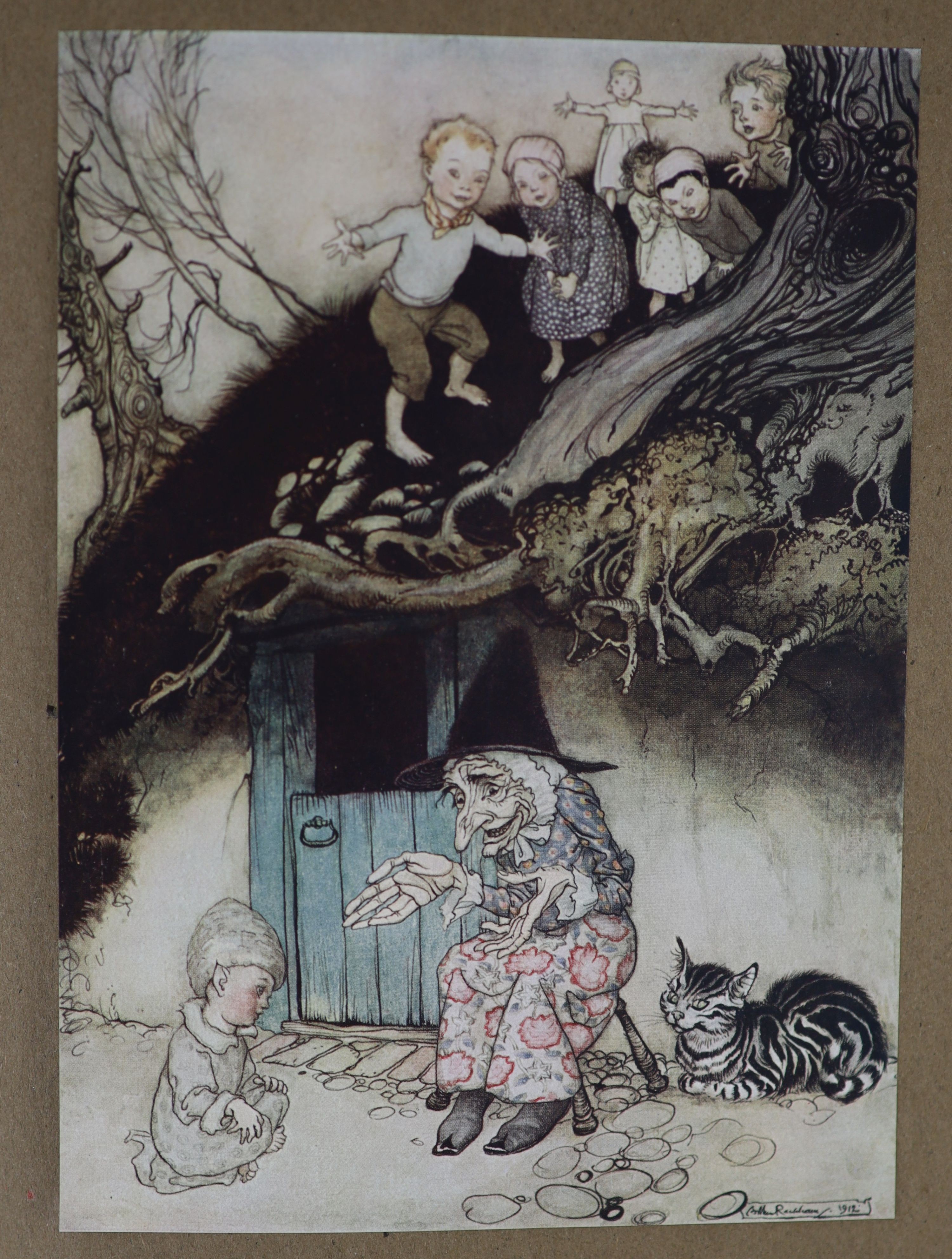 Rackham, Arthur - Mother Goose: The Old Nursery Rhymes, one of 1,130 signed by the author/illustrator, 4to, original gilt decorated cloth, with 13 tipped-in colour plates, William Heinemann, London, 1913